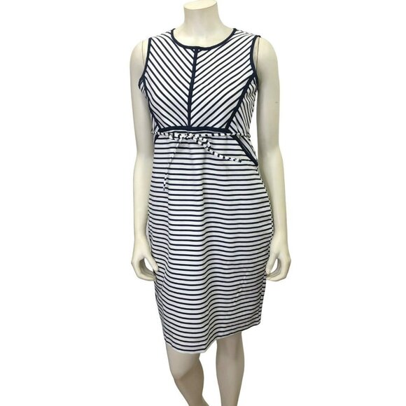 MOTHERHOOD MATERNITY SLEEVEVELESS  STRIPED DRESS SZ‎ SM - Picture 1 of 6
